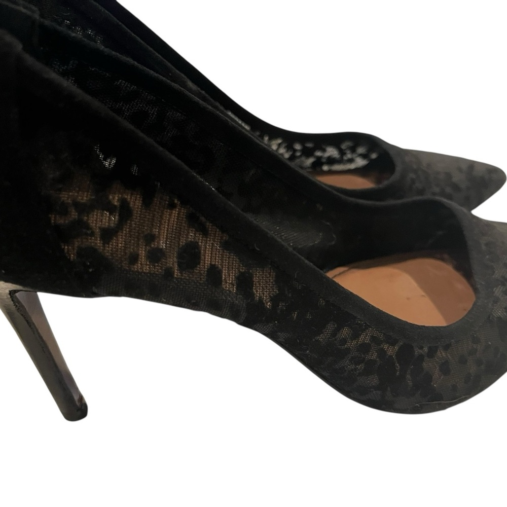 Donald J. Pliner Black Textured Heels